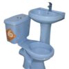 Close Couple Toilet Set Blue