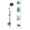KS1003 ( 3-Ways Brass Shower Set )