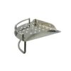 N001- BY 250 Single Corner Shelf with Towel Bar