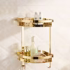 N010-G K088 – Double Corner Shelf – Gold