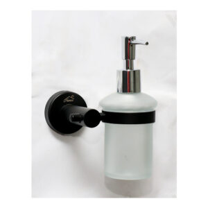 N171B – Glass Soap Dispenser 500ml – Black