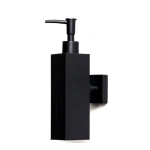 N294 – Glass & Stainless Steel ( 260ml ) Soap Dispenser – Black