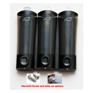 N326 – 3 In One Soap dispenser each 300ML – ABS Black