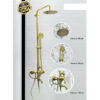 Three Way Shower Set – Brushed Gold