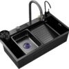 Smart Kitchen Sink – Honey Comb – Gun Grey