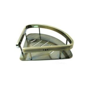 N121 A/B K038 Corner Shelf 220 x 220 mm – Antique Brass