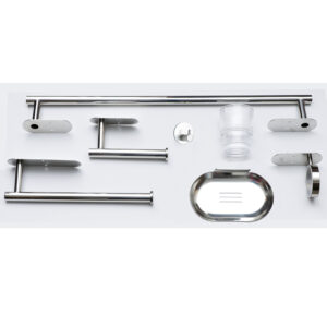 N053 Wide Plate – 6Pc Bathroom Set (3m or Screw) Wide Plate – Mirror