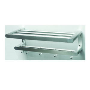 Towel Rack with 5 Hooks – High Density Aluminium