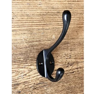 Single Hook – Round Plate High and Low , Black
