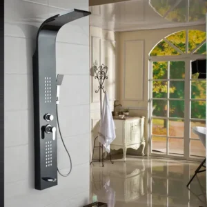 Luxury Black Shower Panel System