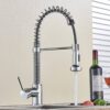 Chrome Kitchen Mixer Tap with Pull-Out Spray