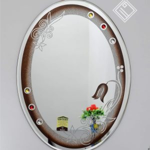 Frencia Bathroom Mailan and Co. decorative oval wall mirror BM-6227