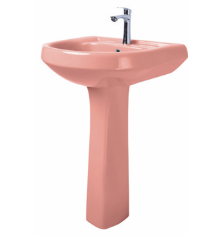 Frencia Pink Pedestal Basin PB-001P
