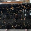 Black Carrara Quartz Slab