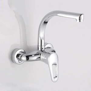 Brass Kitchen Wall Mixer