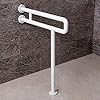 Heavy Duty U-Shaped Bathroom Handrail with Floor Stand
