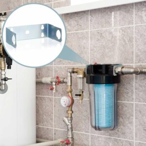 10-Inch Clear Water Filter Housing Black Lid 3/4"