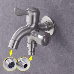SS304 2 in 1 Bib Tap and Dhobi Valve