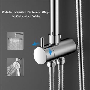 3 Function Diverter for Single Shower Chrome