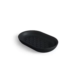Premium Double Bowl Black Soap Dish