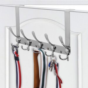 6 Hook for Glass Shower Cubicles Silver Aluminium