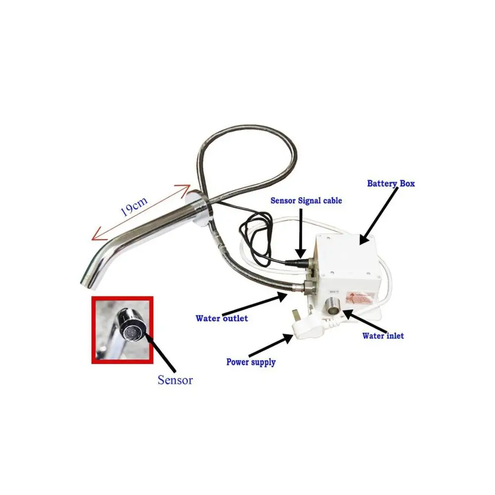 SS304 Wall Concealed Sensor Tap