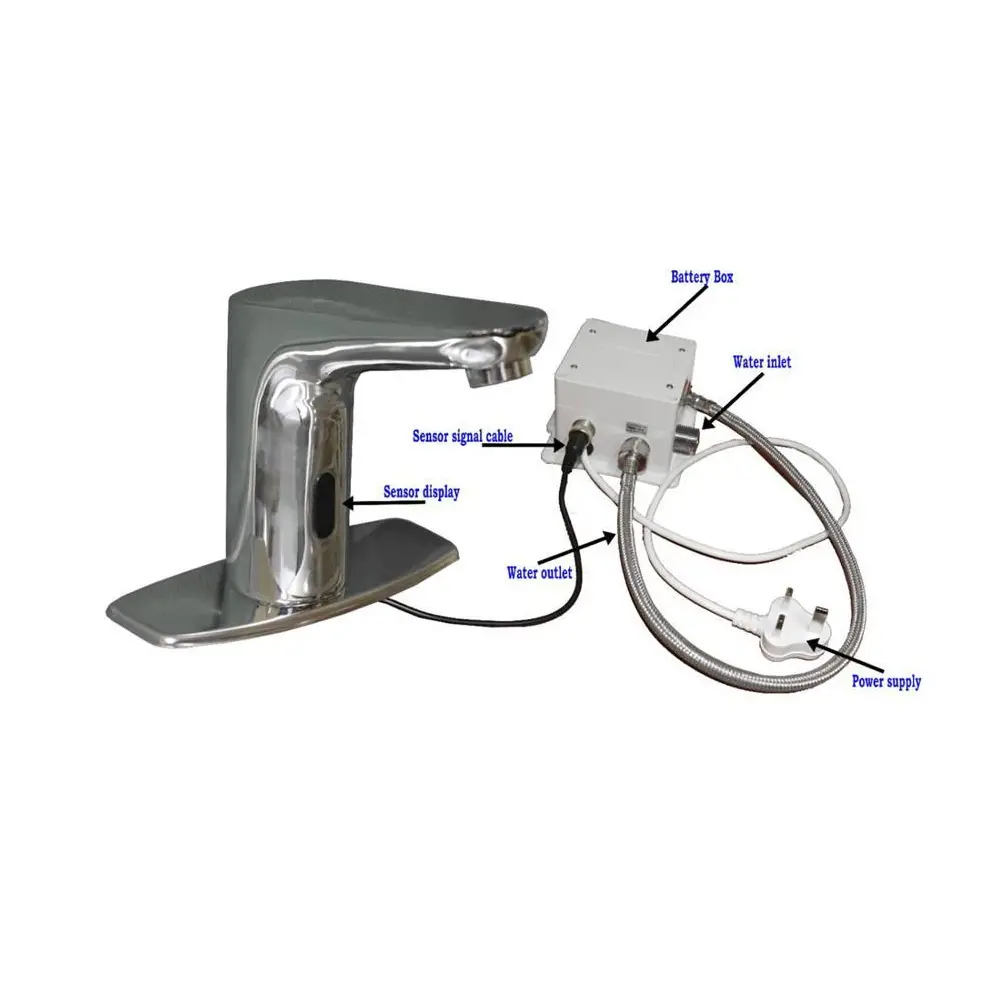 High Neck Basin Sensor Tap Brass