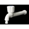 Extended 18CM Dhobi Bib Tap White ABS