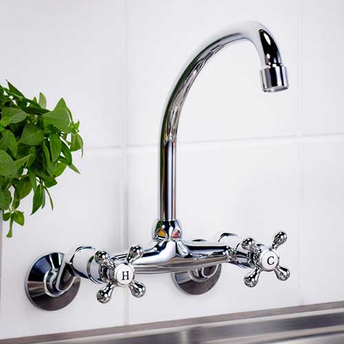 Wall Kitchen Mixer Double Sided