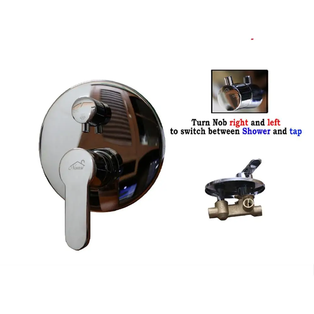 4 Ways Brass Concealed Shower Mixer