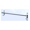 Single Towel Bar with Hooks High Density Aluminium