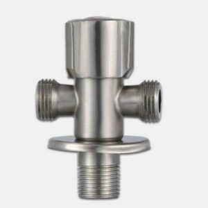 2-Way Stainless Steel Angle Valve Brushed Nickel