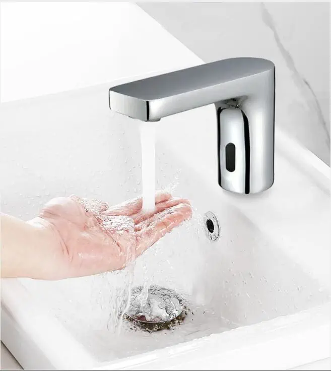 High Neck Basin Sensor Tap Brass